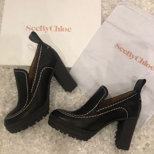 Brand new in box See By Chloe bootie heels!